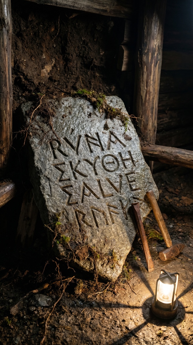 Каменная плита, найденная на глубине 25 метров в 1804 году. Расшифрованная надпись гласила: «На сорок футов ниже закопаны два миллиона фунтов». До сих пор никто их не нашёл