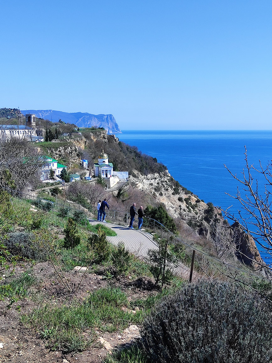 Вид на Свято-Георгиевский монастырь на Фиоленте