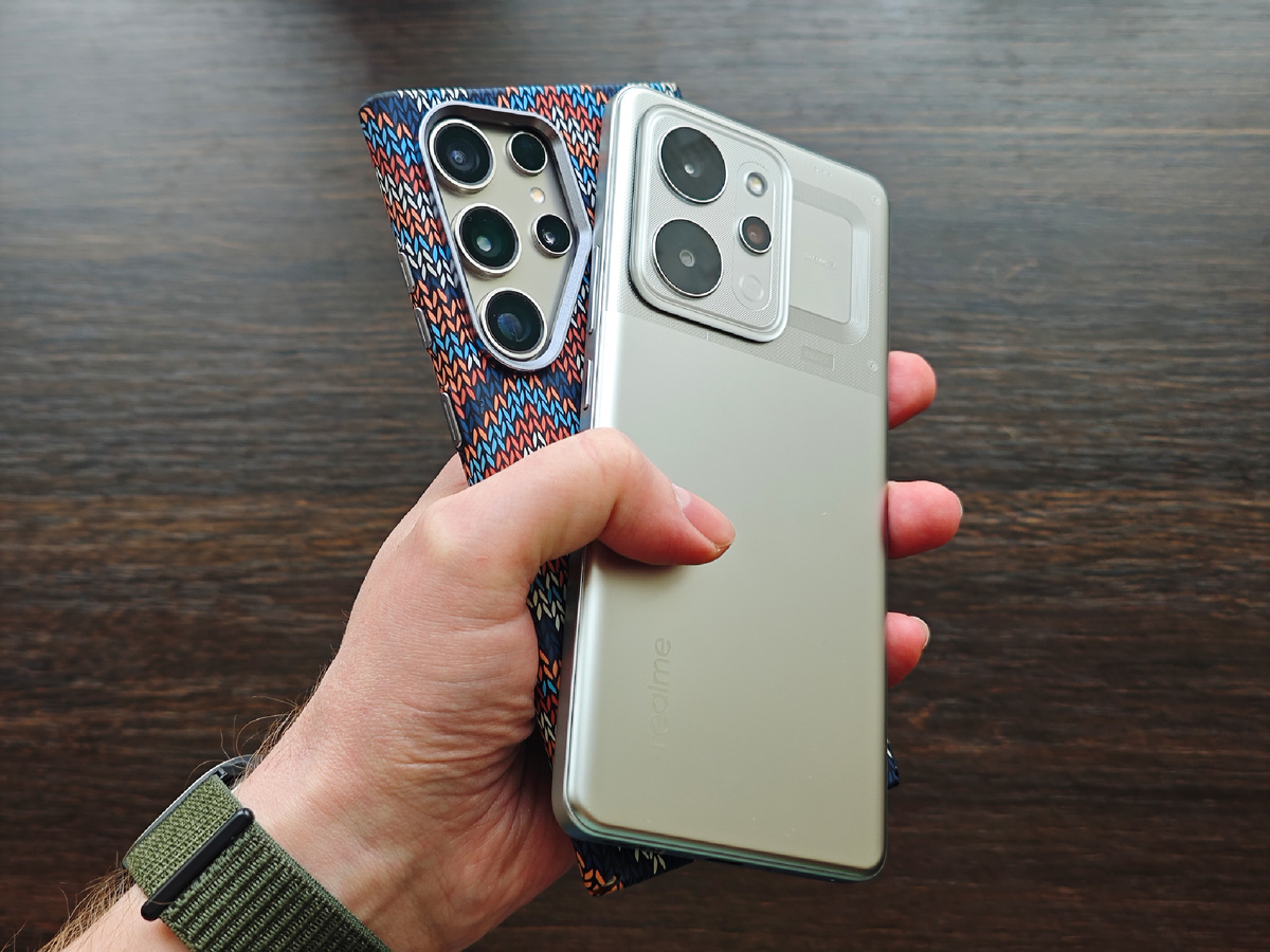 Сравнение габаритов с S24 Ultra.