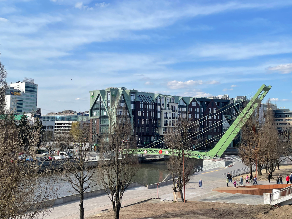 Философский мост. Вид с Эстакадного моста