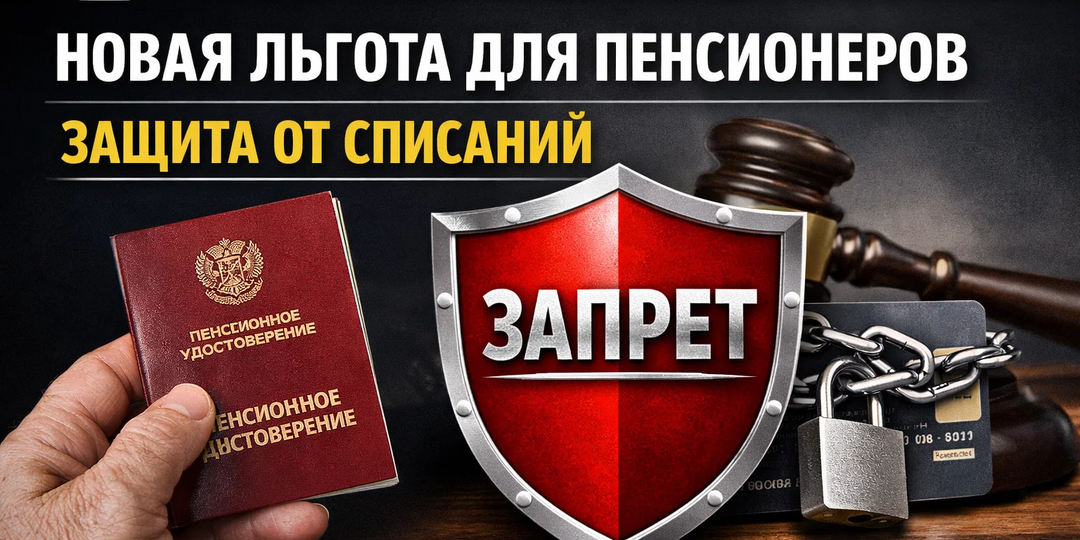 НОВАЯ ЛЬОГОТА ДЛЯ ПЕНСИОНЕРОВ - защита от списаний