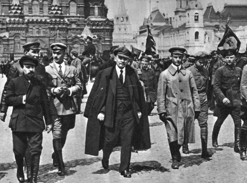 Ленин на Красной площади 25 мая 1919 года.