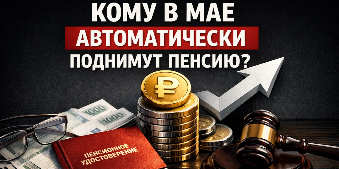 КОМУ В МАЕ АВТОМАТИЧЕСКИ ПОДНИМУТ ПЕНСИЮ?