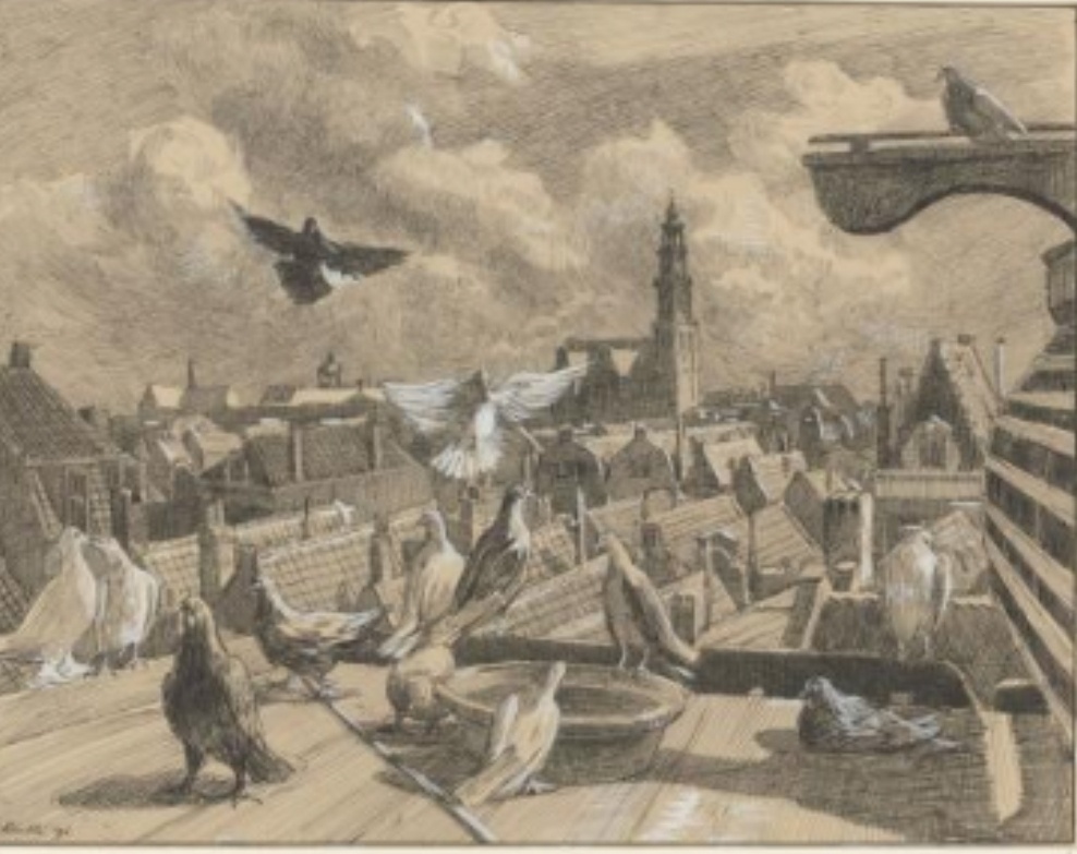 Йордаан, вид с крыши. Спасибо Рейхсмузеуму.