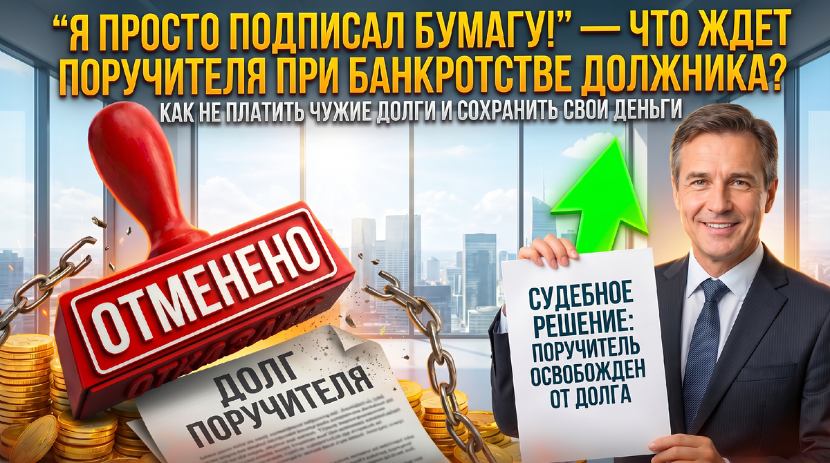 «Я просто подписал бумагу!» — что ждет поручителя, если должник объявил банкротство?