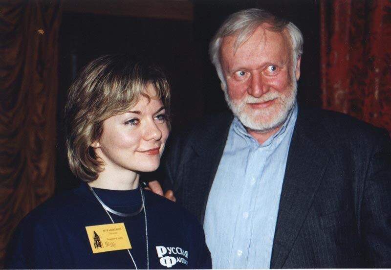 Кир Булычев и Наталья Гусева, исполнительница роли Алисы. 