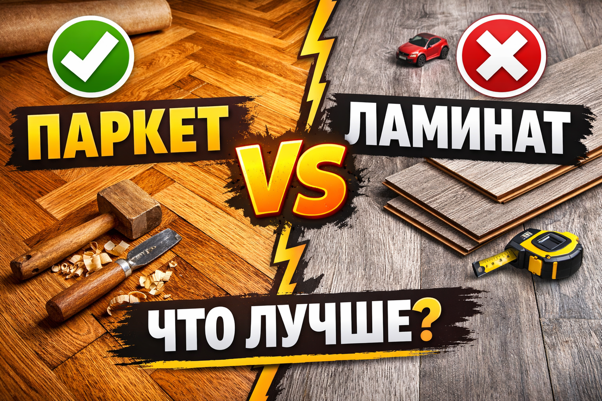 Что лучше паркет или ламинат