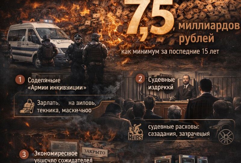 Цена репрессий. Сколько миллиардов народных денег пожирает «охота на ведьм»?