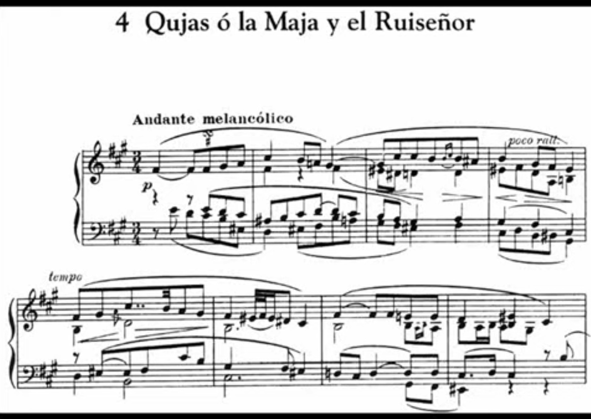 Enrique Granados. Goyescas: 4. Quejas, o la Maja y el Ruiseñor