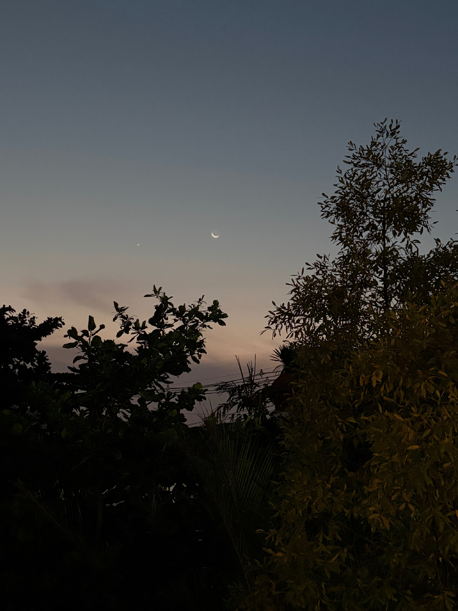 Вот такая красота у меня. Рядом Венера видимая. И Уран невидимый