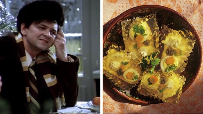 Рецепт заливной рыбы, как в «Иронии судьбы». Фото © Кадр из фильма «Ирония судьбы, или С лёгким паром!», режиссёр Эльдар Рязанов, сценарист Эмиль Брагинский / Kinopoisk, © РИА Новости / Виталий Карповatomic:embed 1
