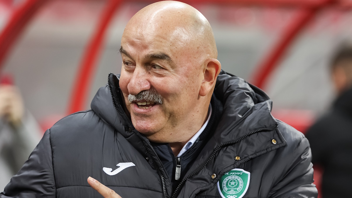    Главный тренер "Ахмата" Станислав Черчесов. Фото: Sergey Elagin/Business Online/Global Look Press