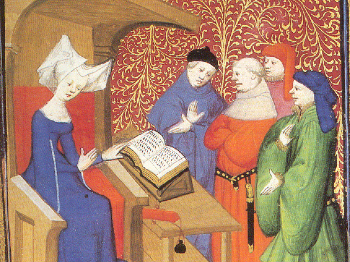 Миниатюра из рукописи Кристины Пизанской «Книга о граде женском»