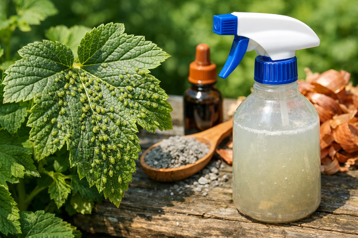 тля на листьях смородины