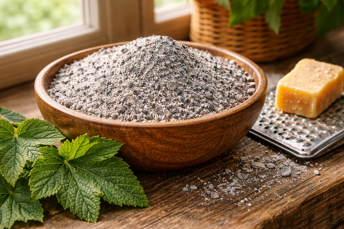 зола и хозяйственное мыло