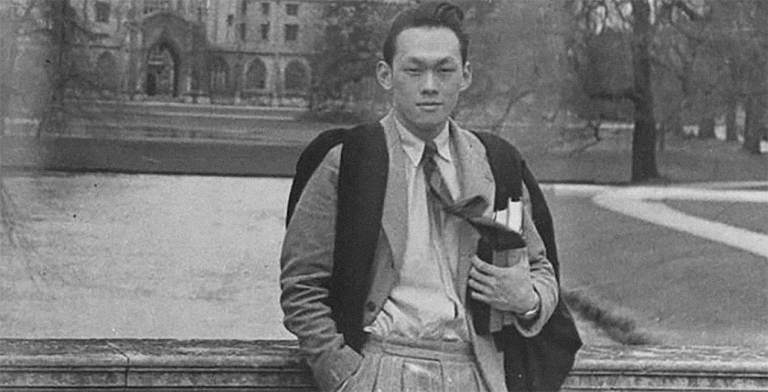 Ли Куан Ю в студенчестве 