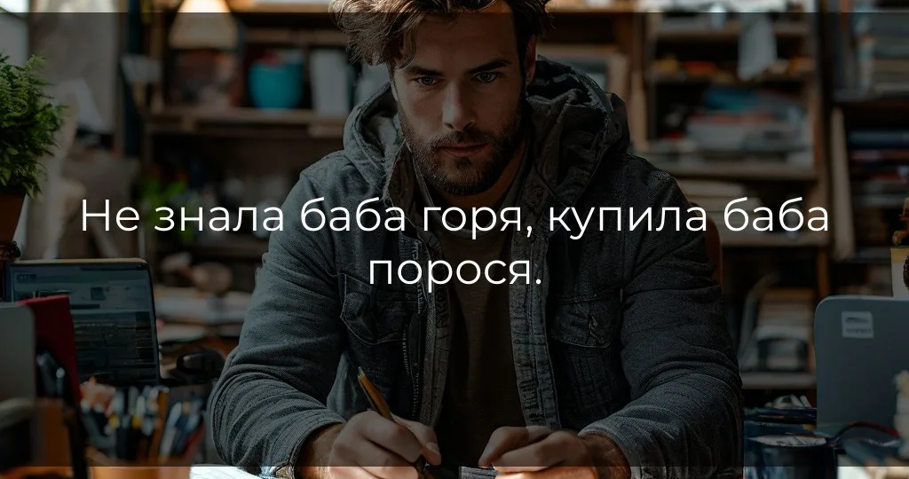 Не знала баба горя, купила баба порося