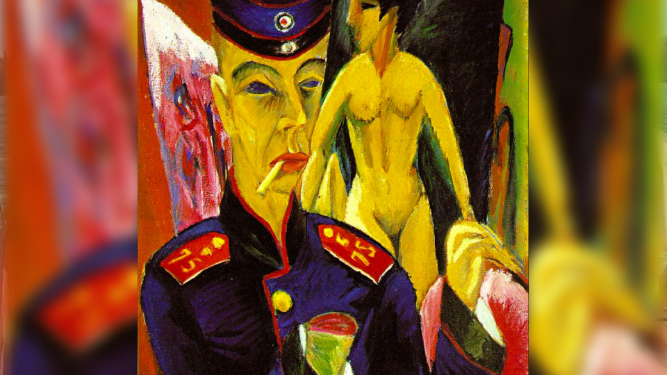 Почему Кирхнер «отрезал» себе руку: смысл картины «Автопортрет в образе солдата»