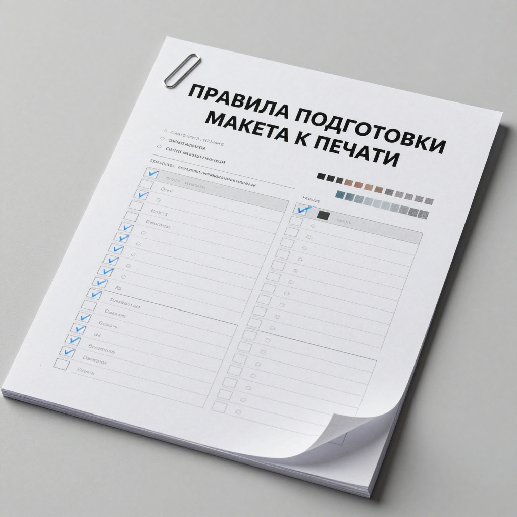 подготовить макет к печати