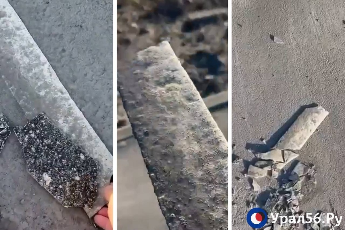    В Орске на верхней дороге раскалывается и рассыпается «долговечная» разметка из термопластика