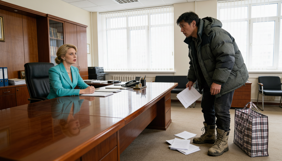 Старая папка с документами выскользнула из его ослабевших рук и с громким стуком ударилась о пол, рассыпав бумаги по ковру.