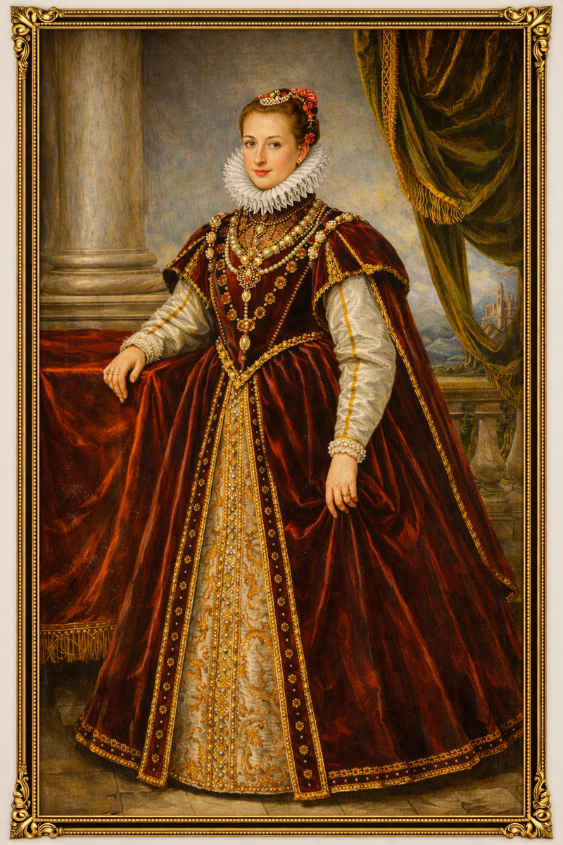 Анна Катерина Гонзага. Создано ИИ