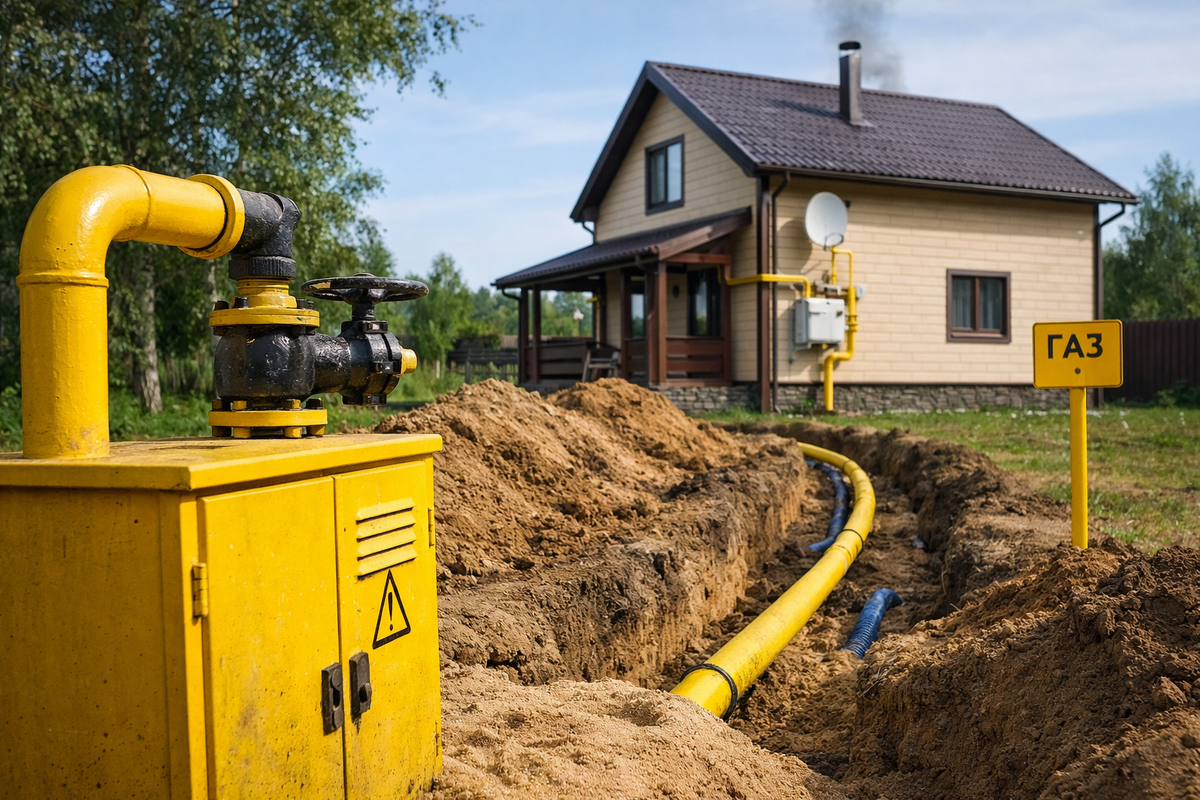 Газификация земельного участка