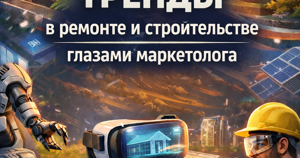 Тренды 2026 в ремонте и строительстве глазами маркетолога: что будут искать клиенты
