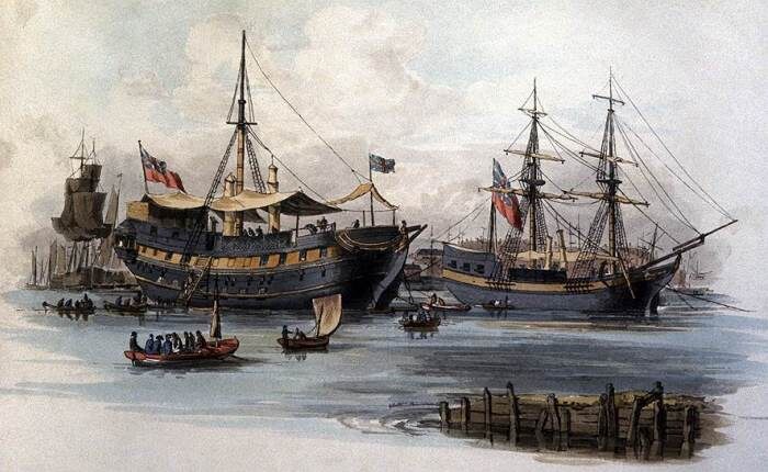 Корабли, перевозившие каторжников в Австралию