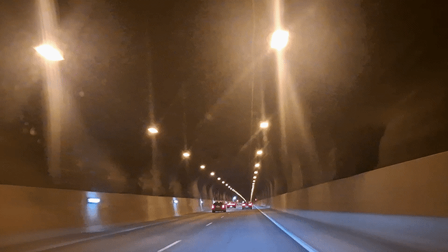 Один из тоннелей между Турку и Хельсинки,  самый длинный 