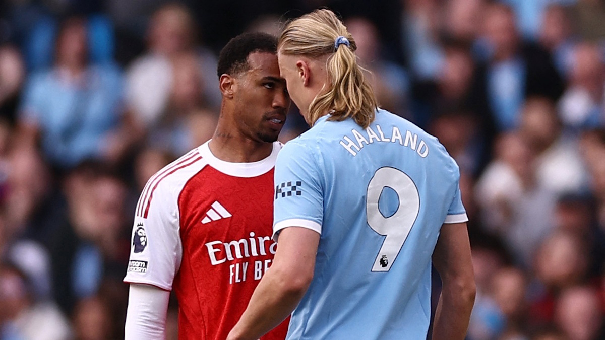    "Манчестер Сити" победил "Арсенал" 2:1 в важной игре сезона. Фото: Action Images via Reuters/Lee Smith