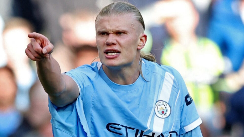    Эрлинг Холанд в матче «Манчестер Сити» — «Арсенал». Фото: REUTERS/Scott Heppell