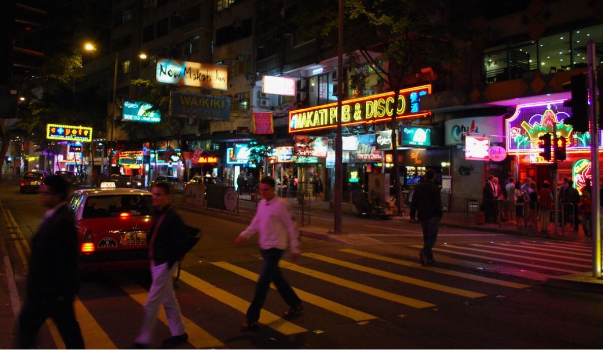 Гонконг ночью