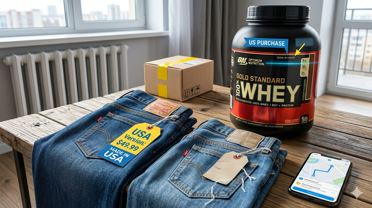 Джинсы Levi's в США стоят три раза дешевле, чем в РФ, а качественный протеин у нас достать вообще сложно.