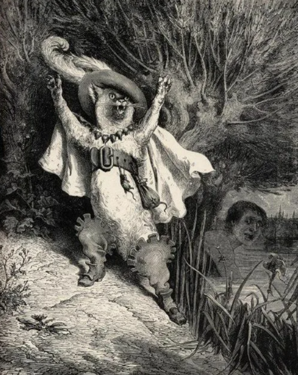 Поль Гюстав Доре - Иллюстрация к «Кот в сапогах», 1862