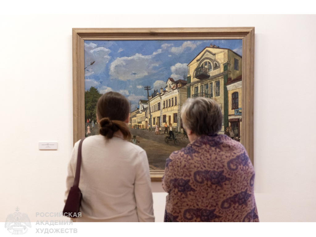 Гости выставки «Андрей Горский. Преходящее и вечное» в МВК РАХ Галерее искусств Зураба Церетели (Москва, Пречистенка, 19). Фото: Виктор Берёзкин, пресс-служба РАХ. 2026