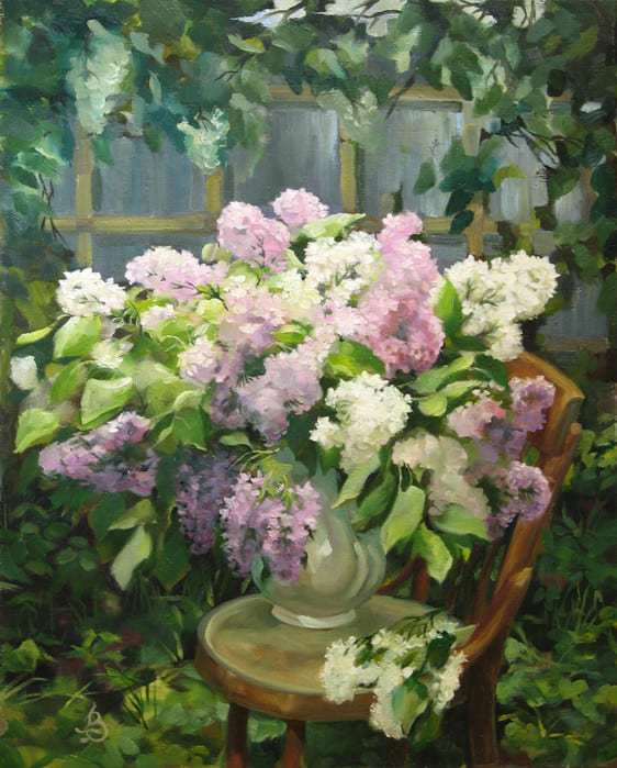 Сирень в саду
