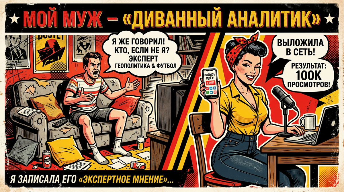 Мой муж – диванный аналитик