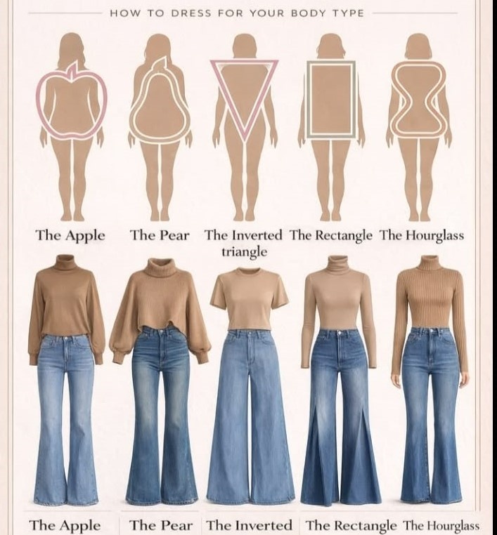 Выбор модели джинс по типу фигуры.