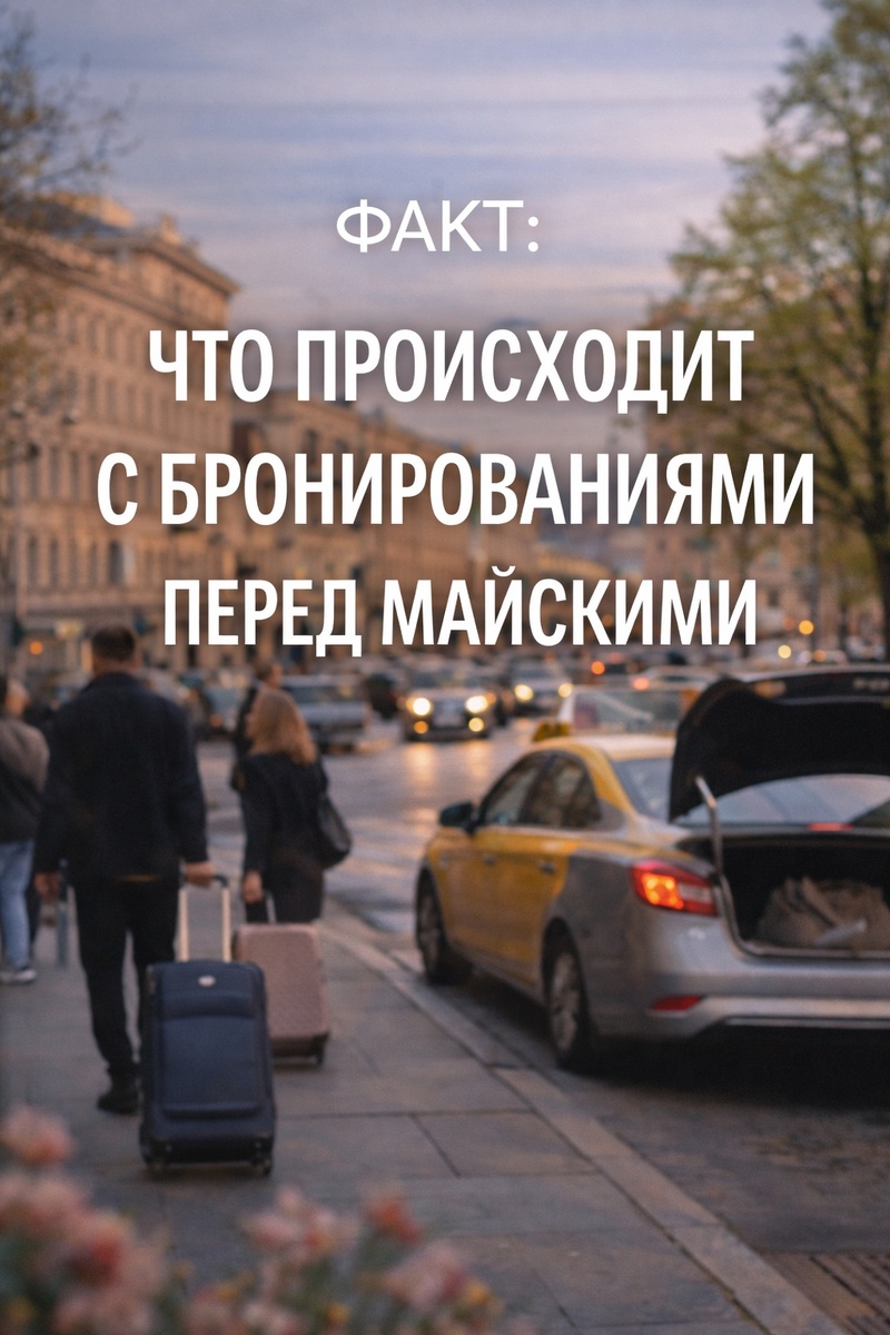 Факт: что происходит с бронированиями перед майскими