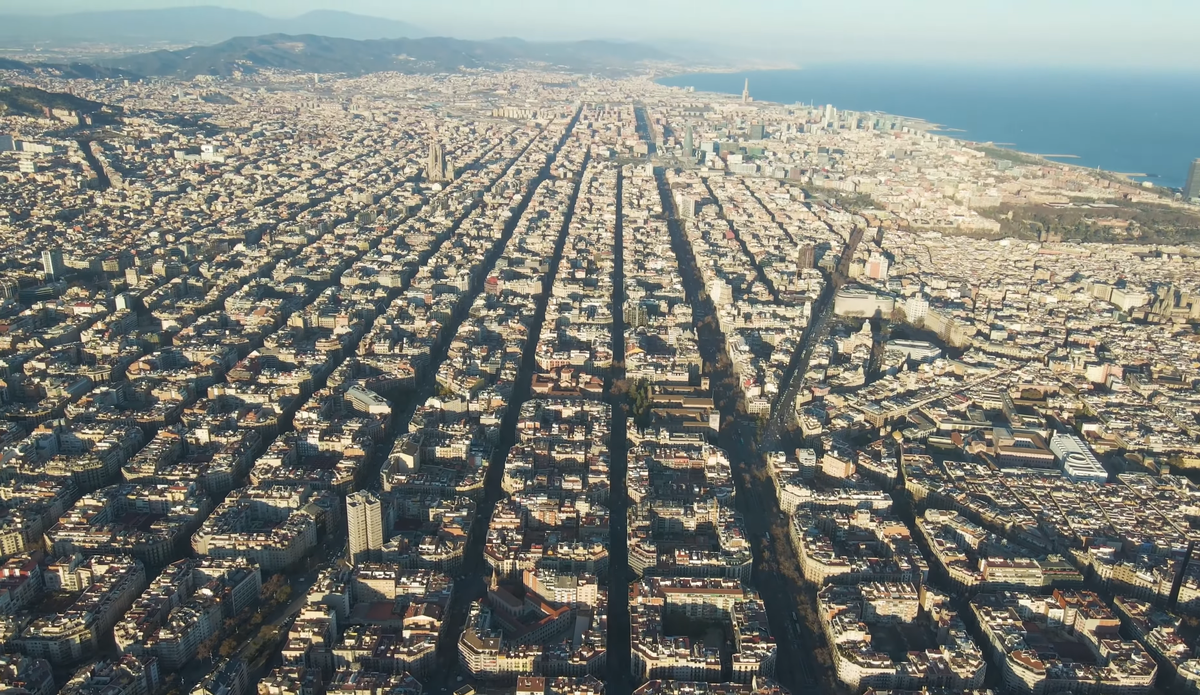 Ряд домов в районе Эшампле