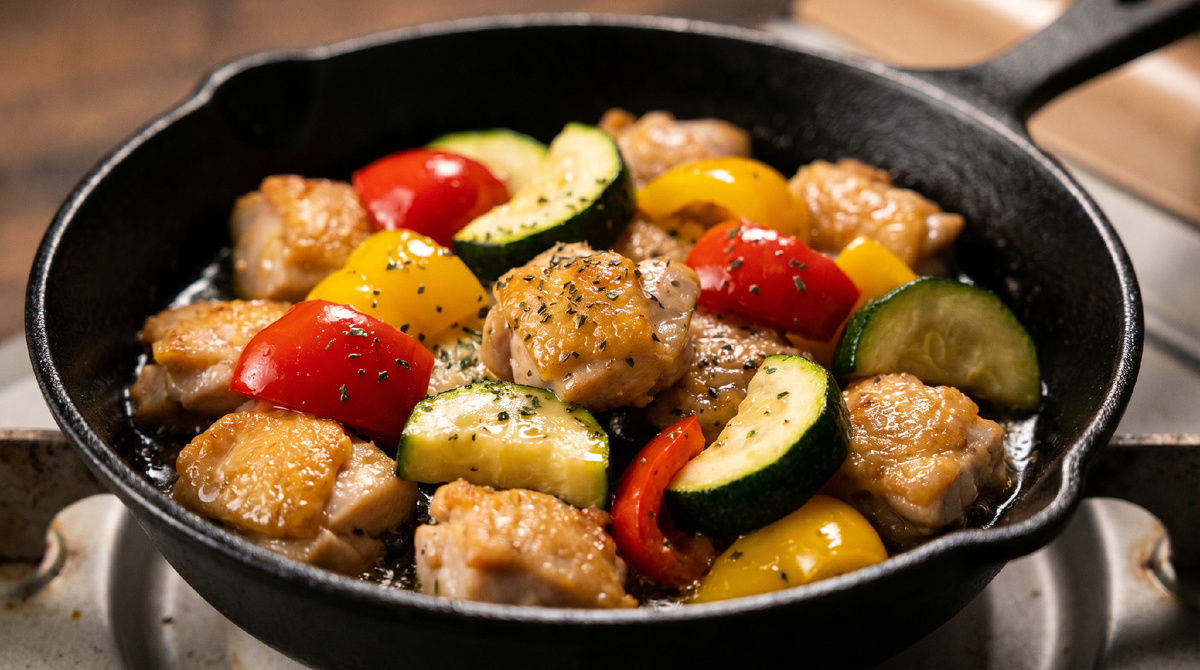 Курица, перец, кабачок: трио, которое не надоест через неделю