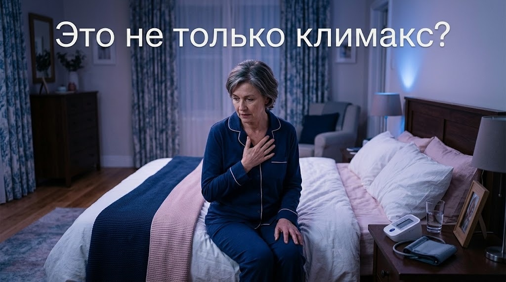 После 55 женщина может просыпаться ночью в поту и думать, что это просто климакс.