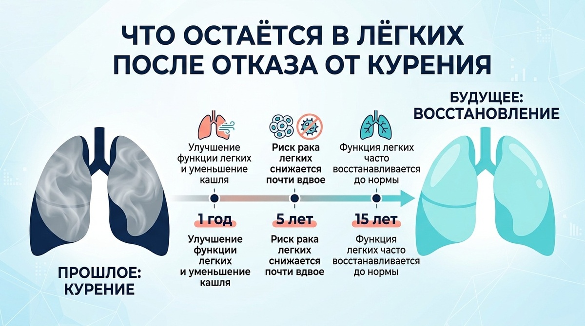 когда лёгкие восстанавливаются после отказа от сигарет
