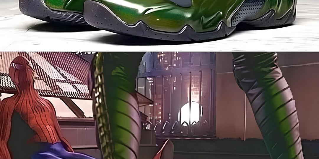 В первом фильме «Человек-паук» 2002 года у Зелёного Гоблина была необычная деталь костюма — кроссовки Nike Air Flightposite.