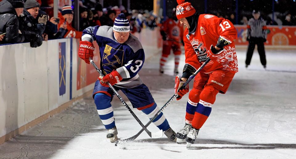    Трехкратный чемпион мира Валерий Каменский в хоккейном матче «Легенд хоккея» vs «Сборной Подольска» в проекте «Выходи во / Медиасток.рф