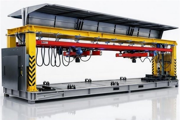 Мобильный сборочный цех ENOBLOC (Hyundai Elevator)