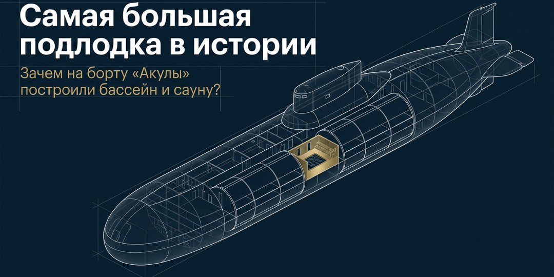 Самая большая подлодка в истории: почему Проект 941 «Акула» позволяла морякам жить как в отеле?