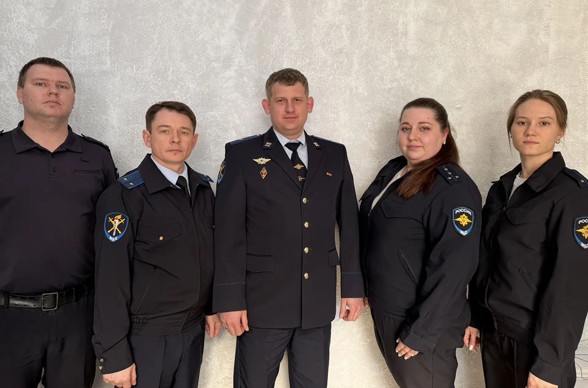 Сотрудники следственного отделения ОМВД России в Староминском районе 