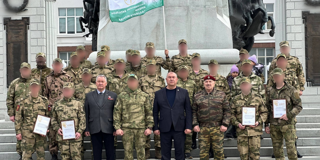 В Уфу из зоны СВО приехали бойцы батальона имени Салавата Юлаева